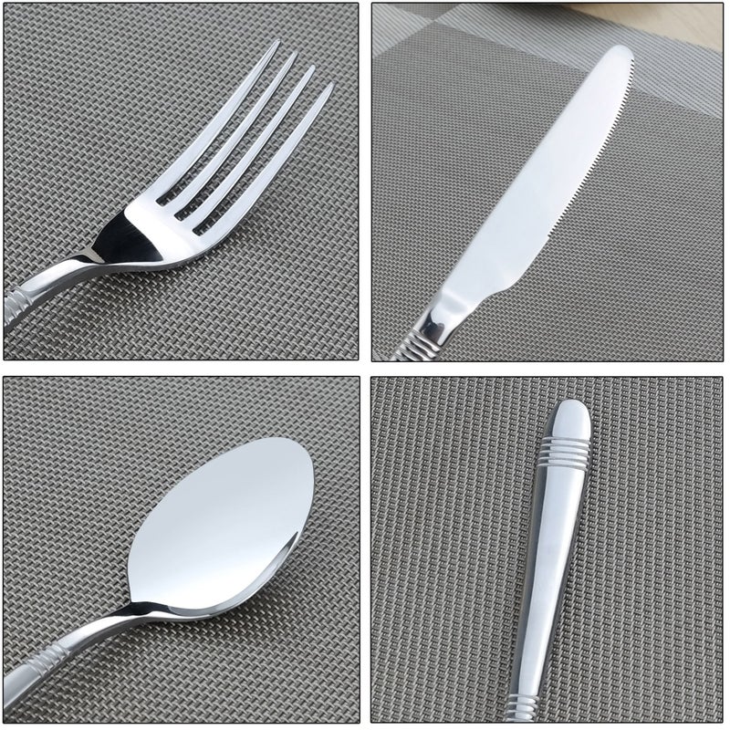 Begale 30-Piece Stainless Steel Flatware, Service for 6 - Image 2
